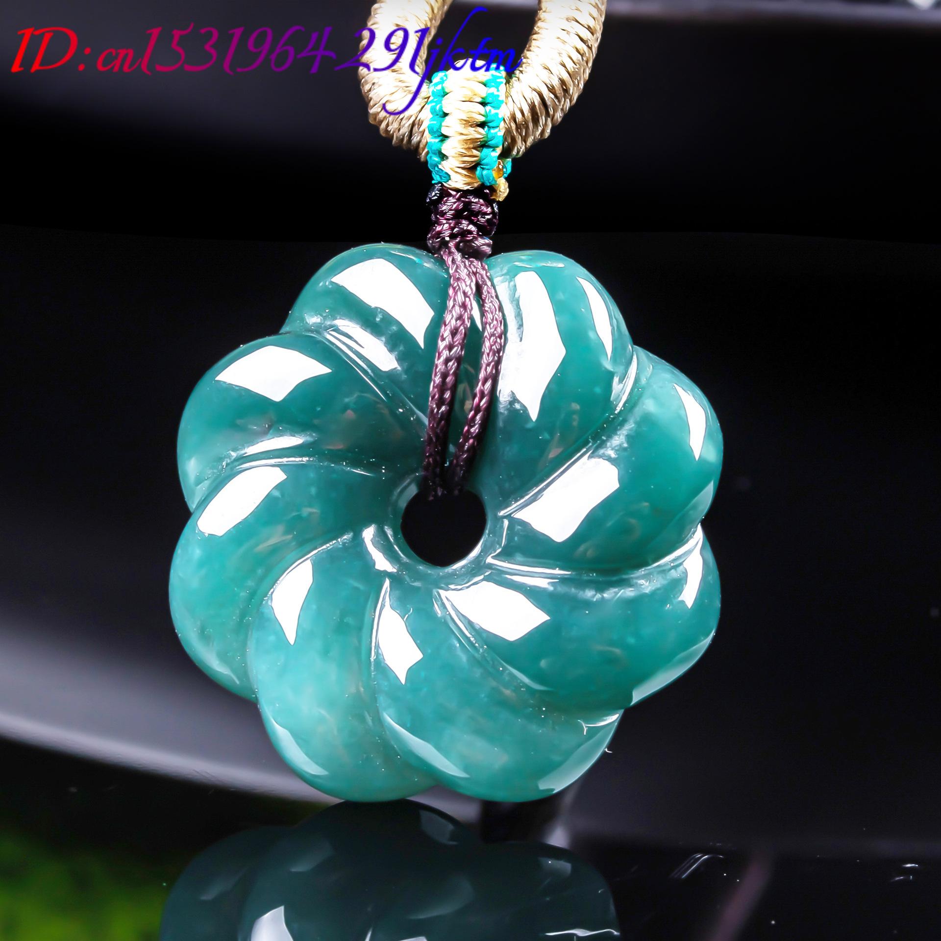 จี้สร้อยคอหยกพม่าแท้รูปดอกไม้  - Necklaces บทวิจารณ์และราคา