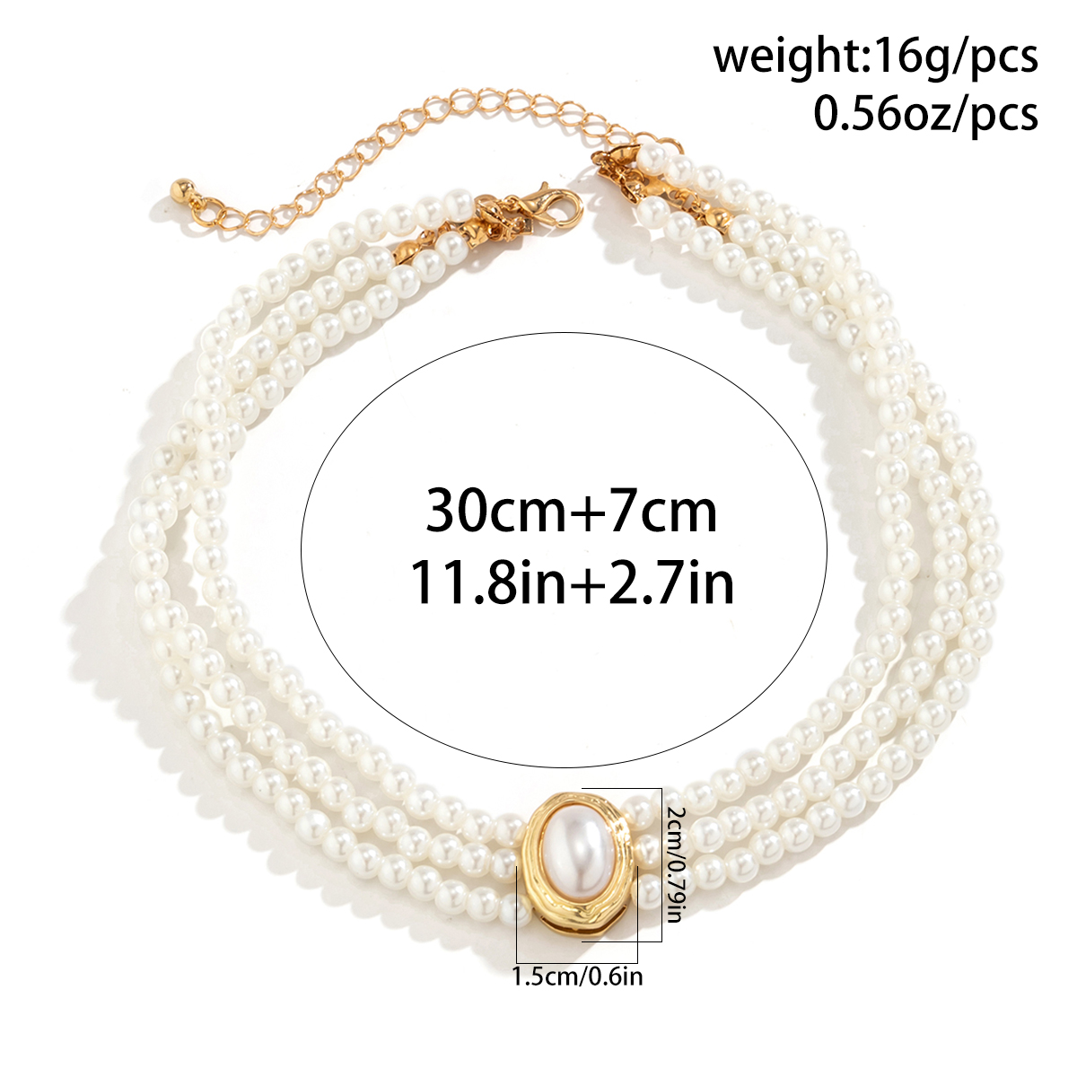 Multilayer Vintageเลียนแบบไข่ม - Pearl Choker Necklace Vintage บทวิจารณ์และราคา