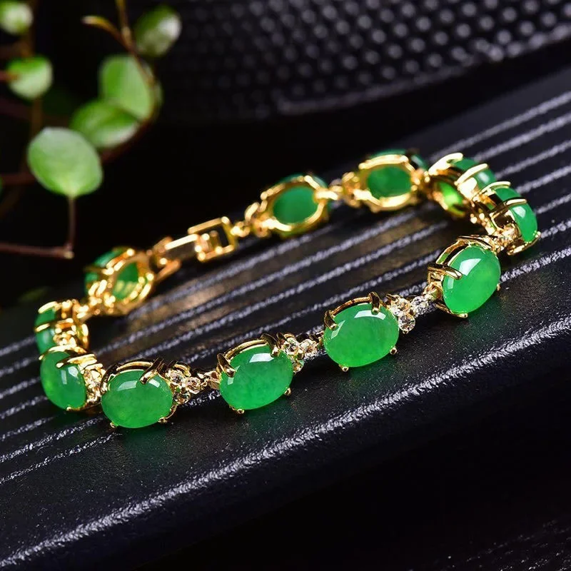 หยกสีเขียวธรรมชาติ Agate LOVE  - Bracelets บทวิจารณ์และราคา