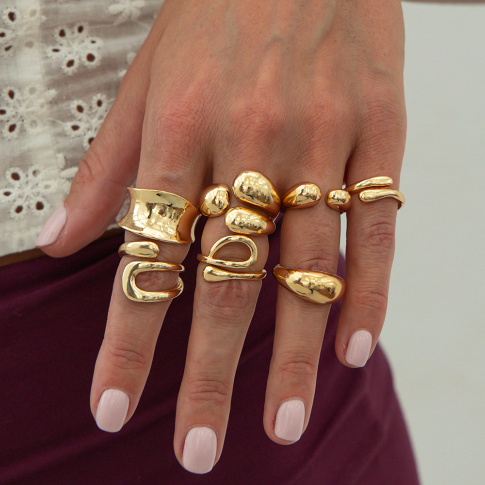 DIEZI หนึ่งชุดแฟชั่น Hollow Ge - Vintage Punk Knuckle Rings Set บทวิจารณ์และราคา