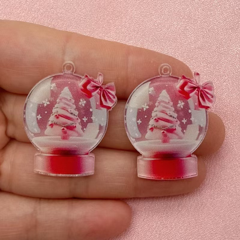 ต่างหูอะคริลิกทรงต้นคริสต์มาสพ - Earrings บทวิจารณ์และราคา