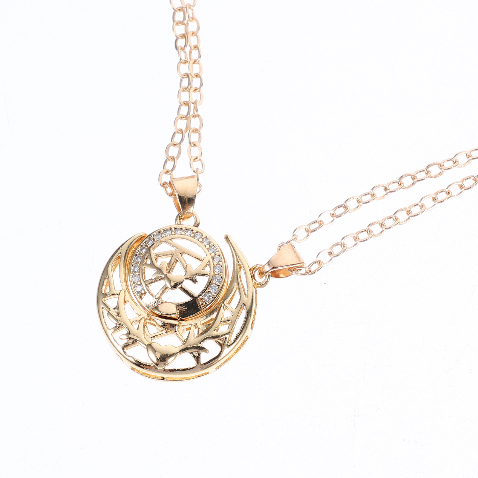 สร้อยคอพระอาทิตย์และพระจันทร์ส - Magnetic Couple Matching Necklaces บทวิจารณ์และราคา