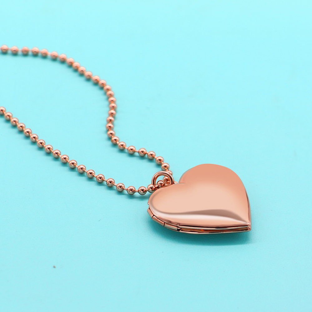 Eternal Love Heart Choker 925จ - Heart Locket Necklace Photo บทวิจารณ์และราคา