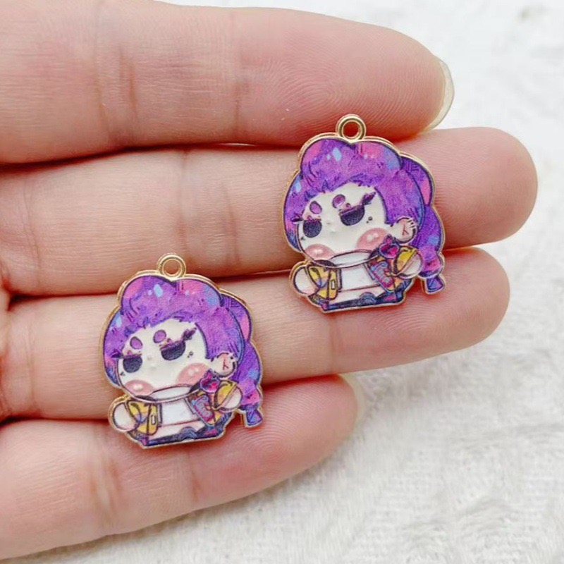 จี้การ์ตูนอนิเมะรูปหยดน้ำมัน 1 - Earrings บทวิจารณ์และราคา
