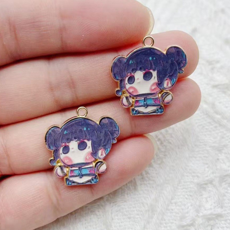 จี้การ์ตูนอนิเมะรูปหยดน้ำมัน 1 - Earrings บทวิจารณ์และราคา