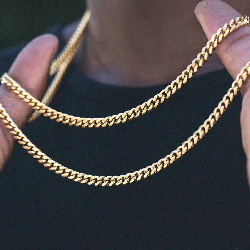 Vnox Men 3-11มม.สแตนเลส Cuban  - Cuban Link Chain 12Mm บทวิจารณ์และราคา