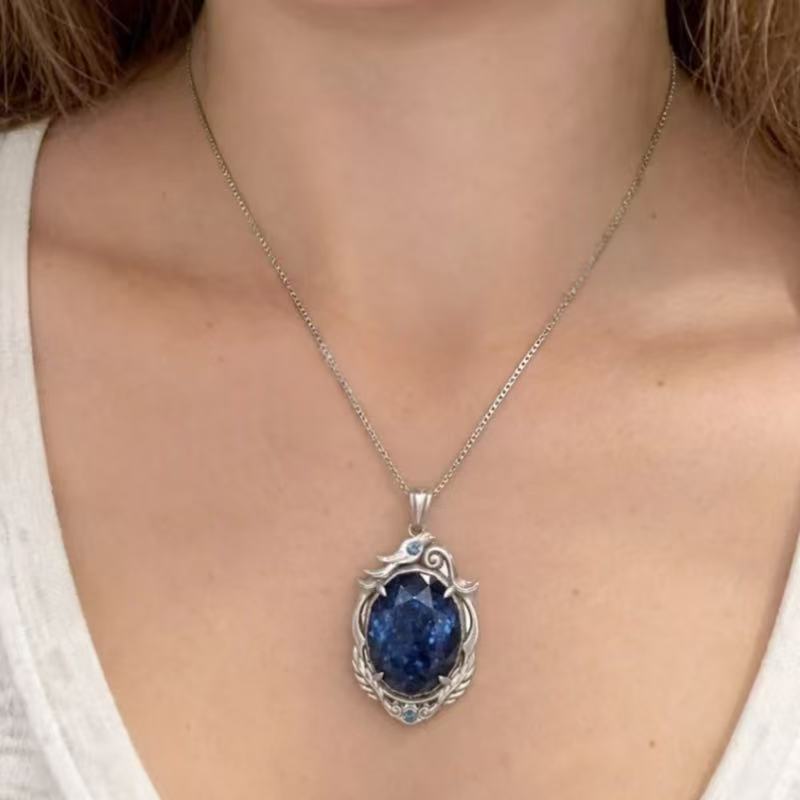สร้อยคอไพลินอันศักดิ์สิทธิ์ Id - Anime Pendant Necklace บทวิจารณ์และราคา
