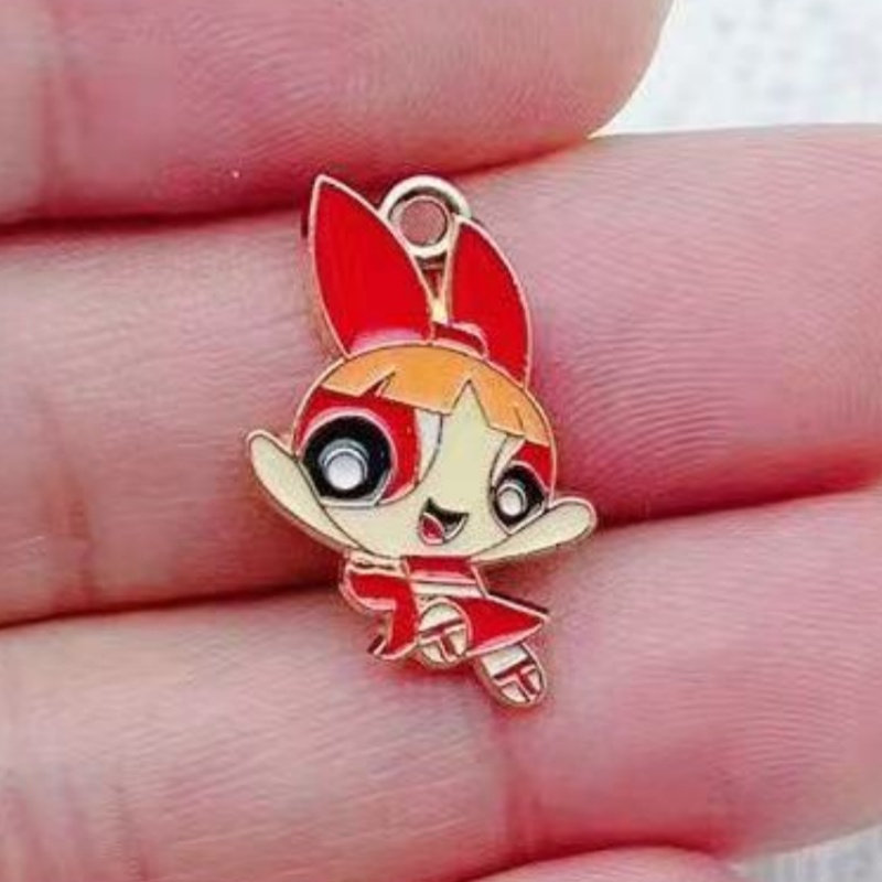 จี้รูปการ์ตูนสาวน้อยเคลือบน้ำม - Earrings บทวิจารณ์และราคา