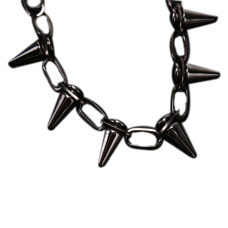 สร้อยคอโชคเกอร์โซ่ลิงค์สไตล์พั - Goth Punk Spike Choker บทวิจารณ์และราคา