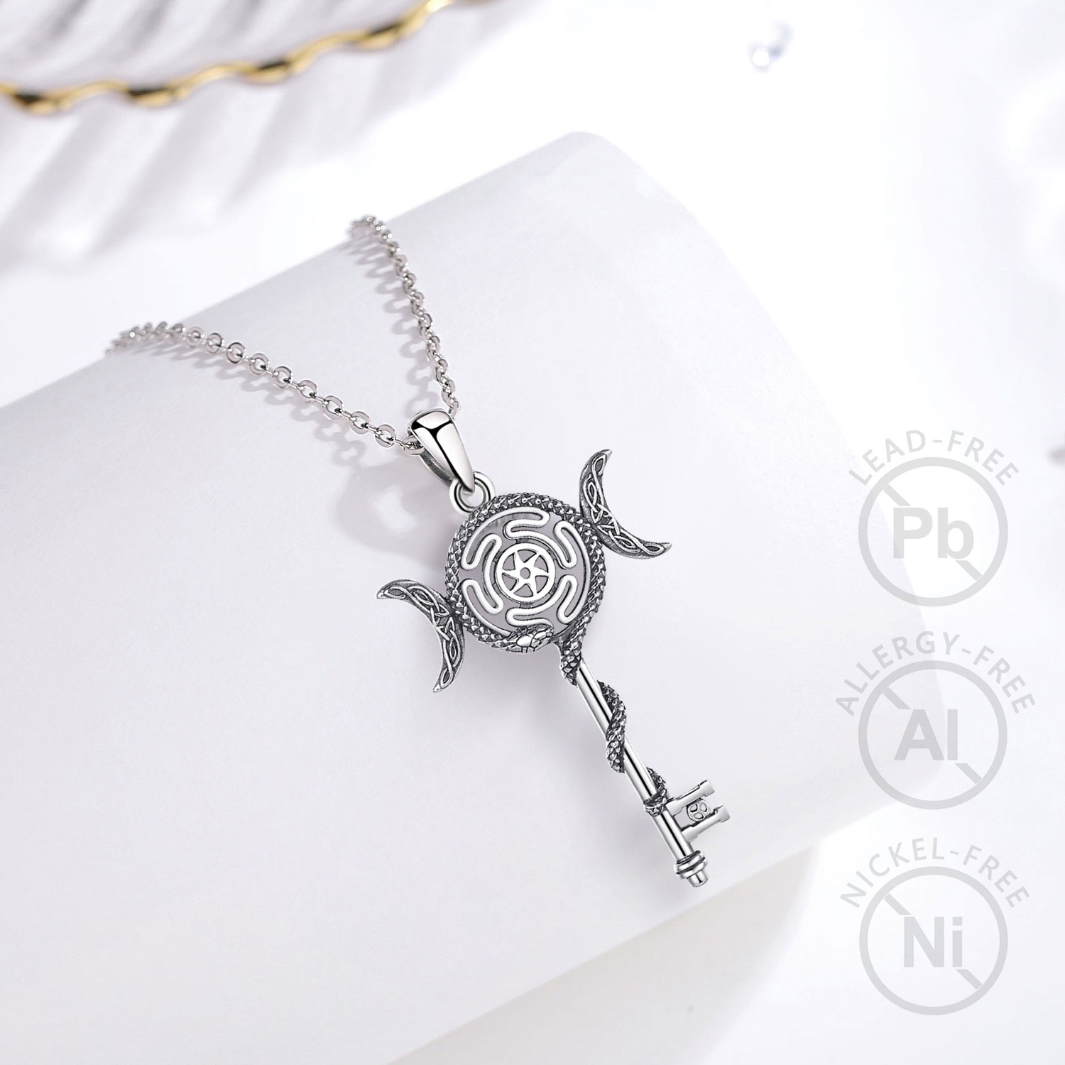 Eudora 925 เงินสเตอร์ลิง Hecat - 925 Sterling Silver Chain Necklace Men บทวิจารณ์และราคา