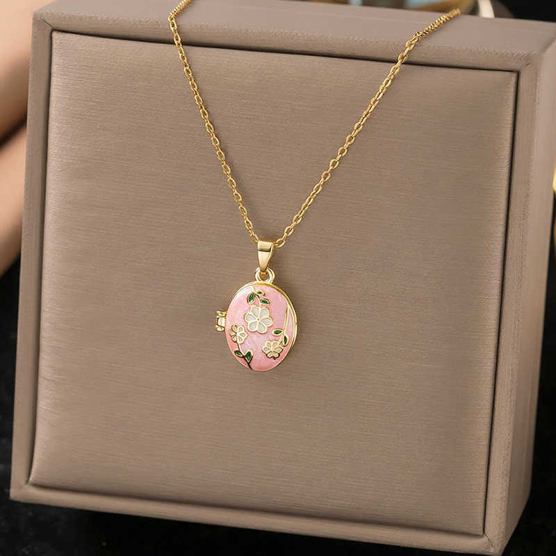 ANENJERY 316L สแตนเลสสตีล จี้ร - Heart Locket Necklace Photo บทวิจารณ์และราคา