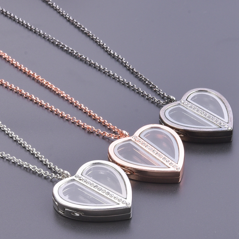 แม่เหล็ก Heart สร้อยล็อคเก็ตสำ - Heart Locket Necklace Photo บทวิจารณ์และราคา
