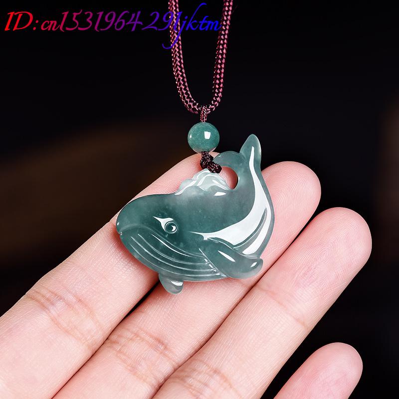 จี้สร้อยคอหยกพม่าแท้รูปปลาวาฬ  - Necklaces บทวิจารณ์และราคา