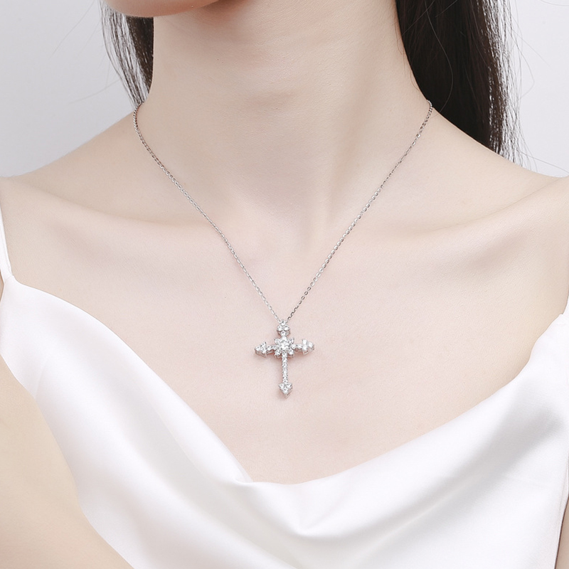 IOGOU 0.5/1CT D VVS1 Moissanit - 925 Sterling Silver Chain Necklace Men บทวิจารณ์และราคา