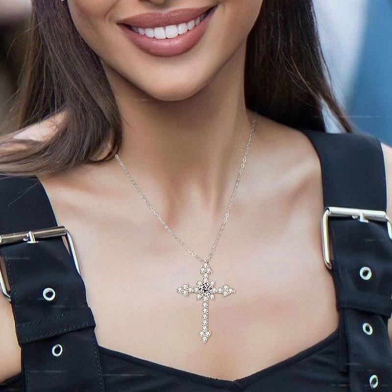 IOGOU 0.5/1CT D VVS1 Moissanit - 925 Sterling Silver Chain Necklace Men บทวิจารณ์และราคา