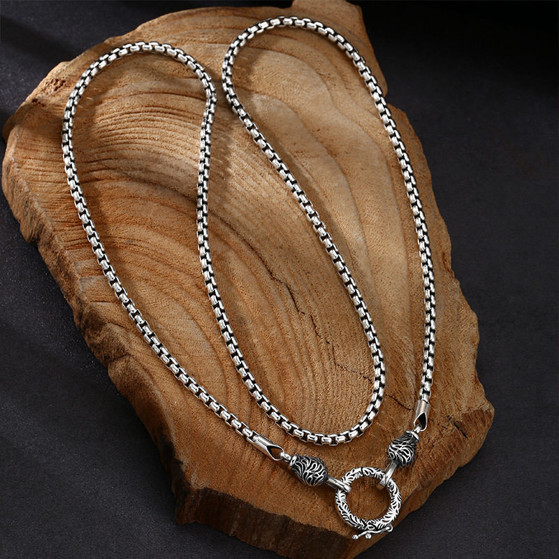 OUYADI สร้อยคอเงินแท้ 925 สไตล - 925 Sterling Silver Chain Necklace Men บทวิจารณ์และราคา