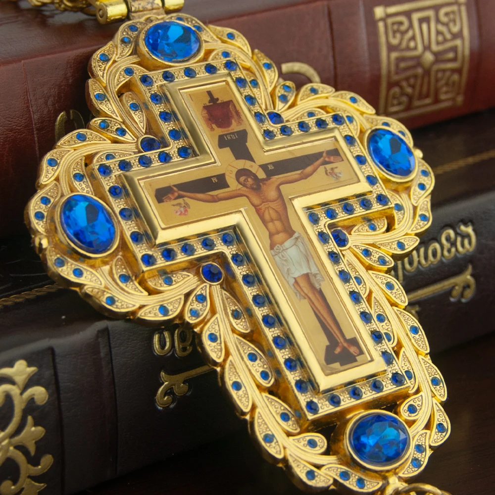 จี้กางเขนพระสังฆราชออร์โธดอกซ์ - Cross Pendant Necklace Gold บทวิจารณ์และราคา