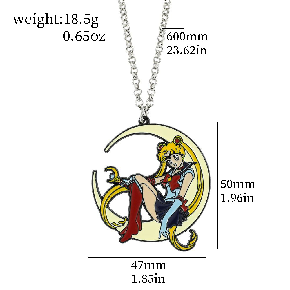 สร้อยคอโลหะเคลือบลายการ์ตูนอนิ - Anime Pendant Necklace บทวิจารณ์และราคา