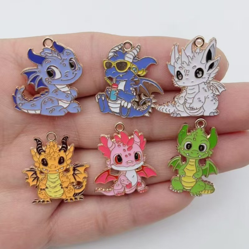 จี้ห้อยรูปมังกรน้อยแบบ DIY ลาย - Earrings บทวิจารณ์และราคา
