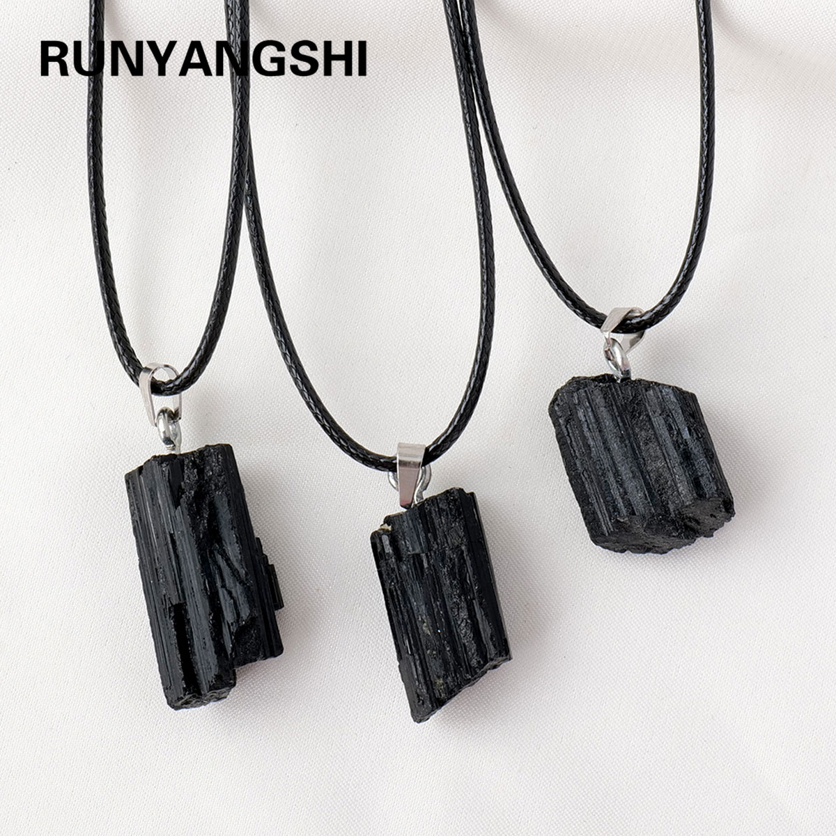 1PC คริสตัลธรรมชาติทัวร์มาลีนส - Crystal Pendant Necklace Natural Stone บทวิจารณ์และราคา