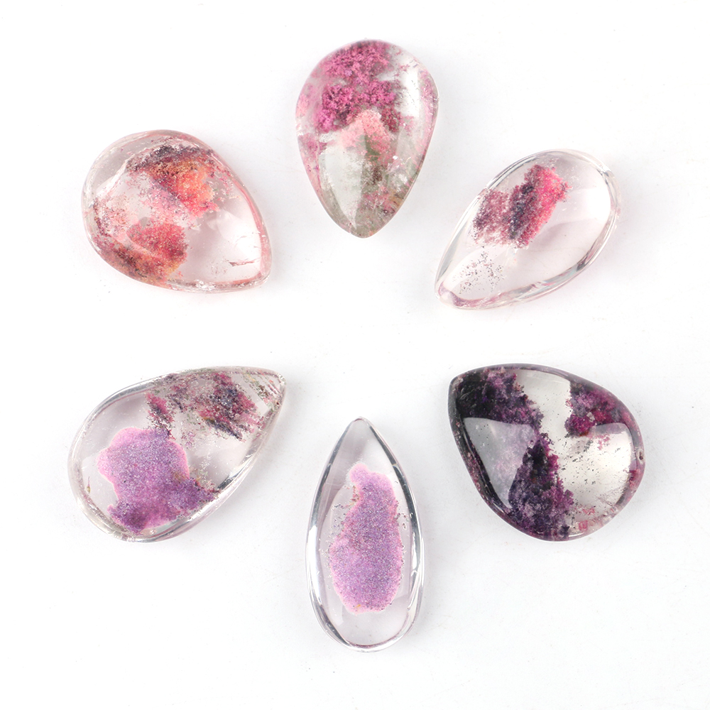 ลูกปัดควอตซ์สีม่วงคริสตัล โกสต - Crystal Pendant Necklace Natural Stone บทวิจารณ์และราคา