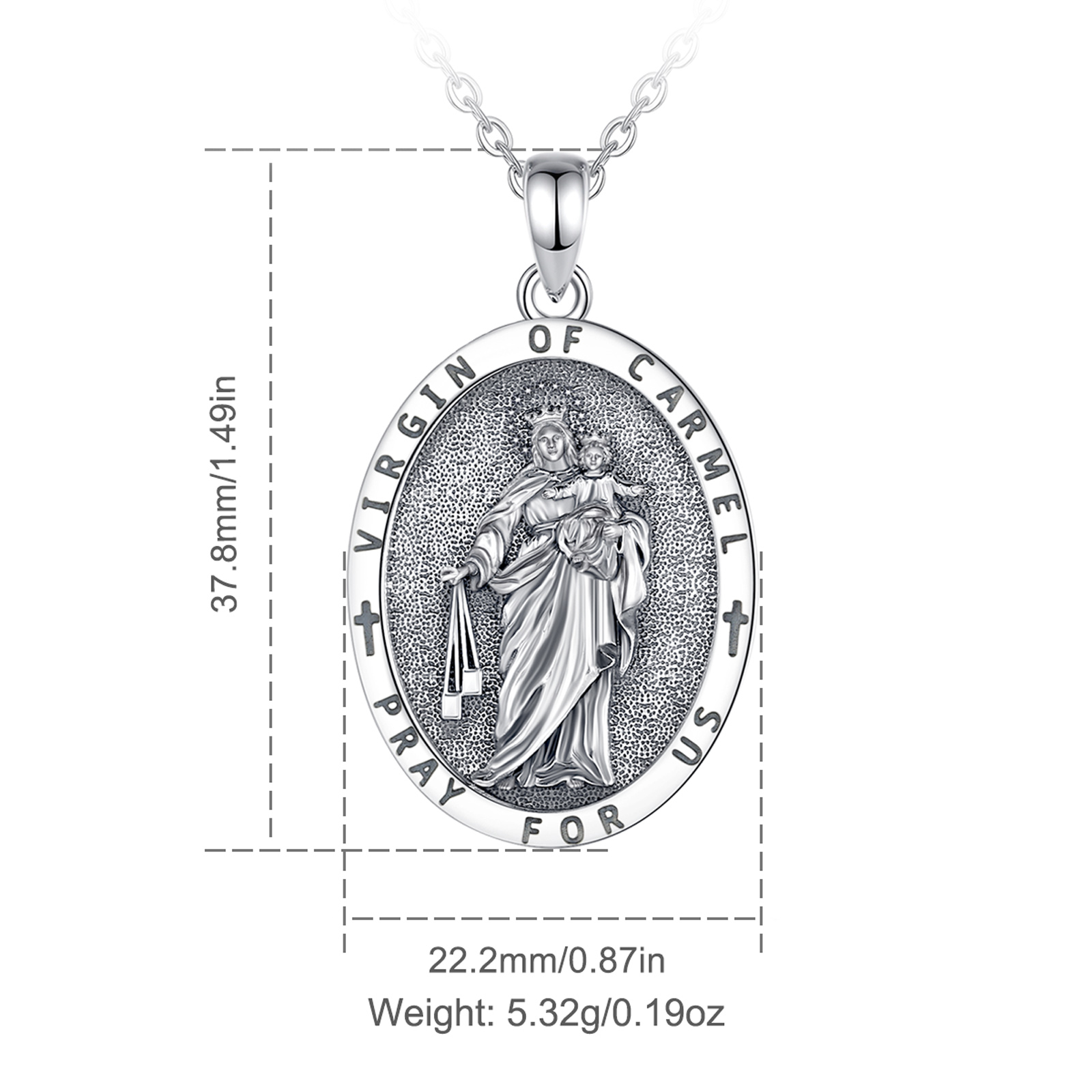 Eudora 925 เงินสเตอร์ลิง Virgi - 925 Sterling Silver Chain Necklace Men บทวิจารณ์และราคา