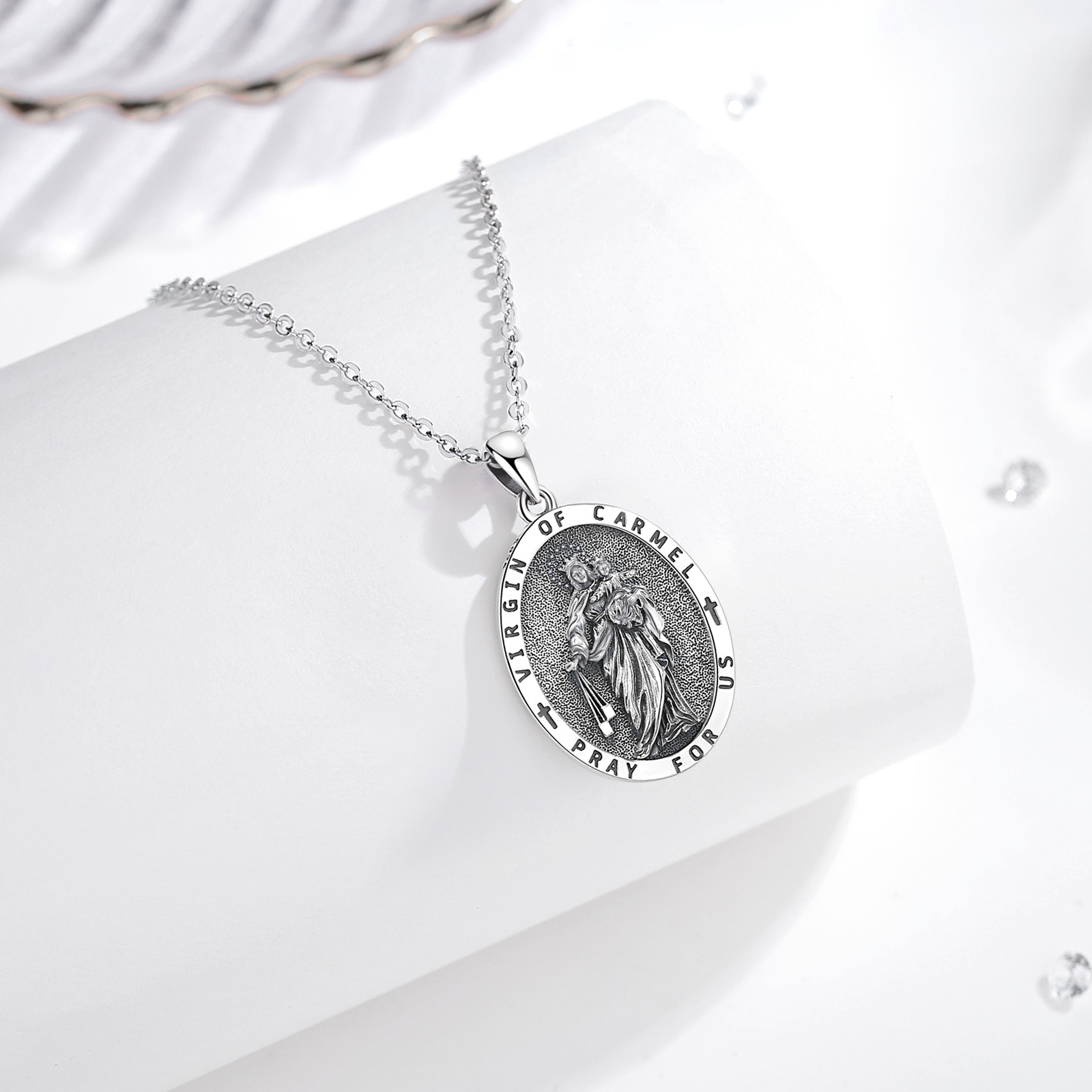 Eudora 925 เงินสเตอร์ลิง Virgi - 925 Sterling Silver Chain Necklace Men บทวิจารณ์และราคา