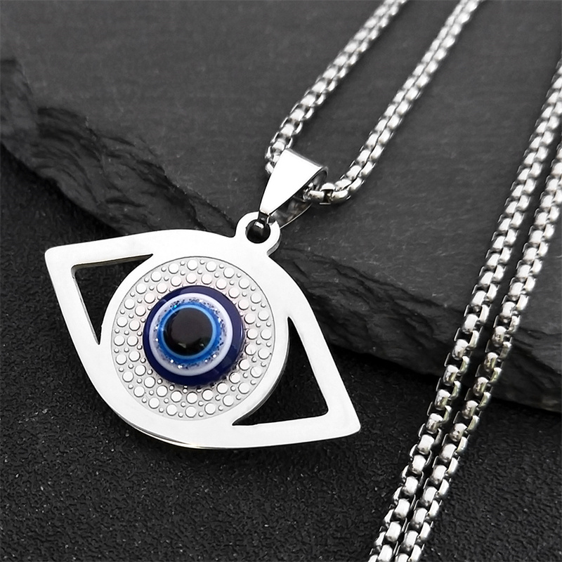 อิสลาม ฮัมซา สร้อยคอตาปีศาจสีฟ - Necklaces บทวิจารณ์และราคา