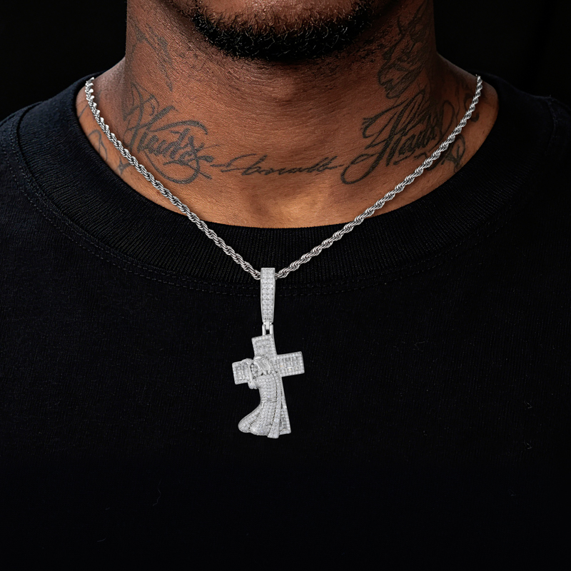 จี้พระเยซูรูปกางเขน TUHE เงินแ - 925 Sterling Silver Chain Necklace Men บทวิจารณ์และราคา