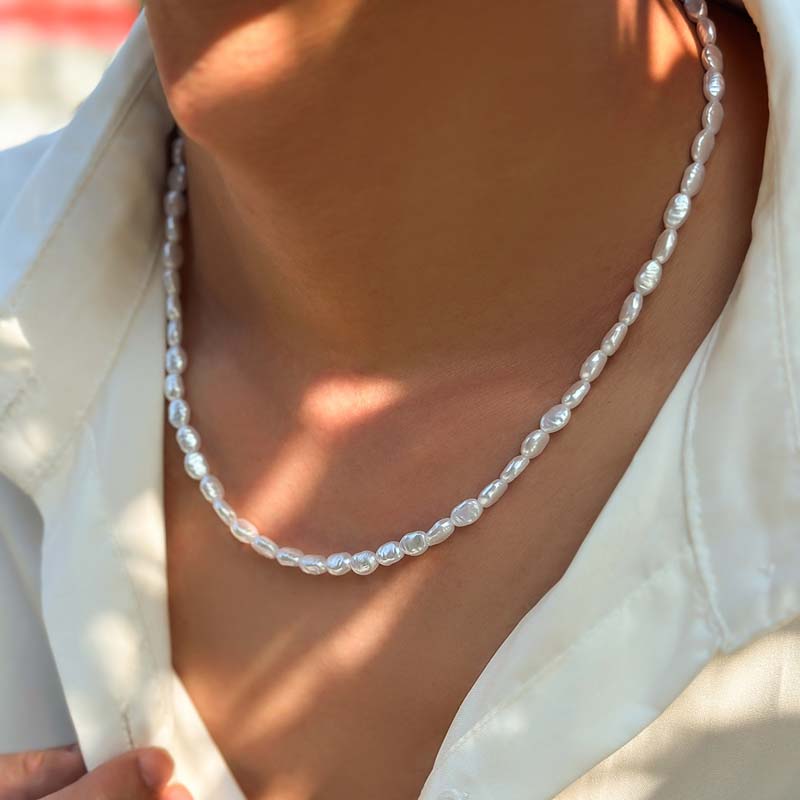 แฟชั่นใหม่สร้อยคอไข่มุกเทียมง่ - Pearl Choker Necklace Vintage บทวิจารณ์และราคา