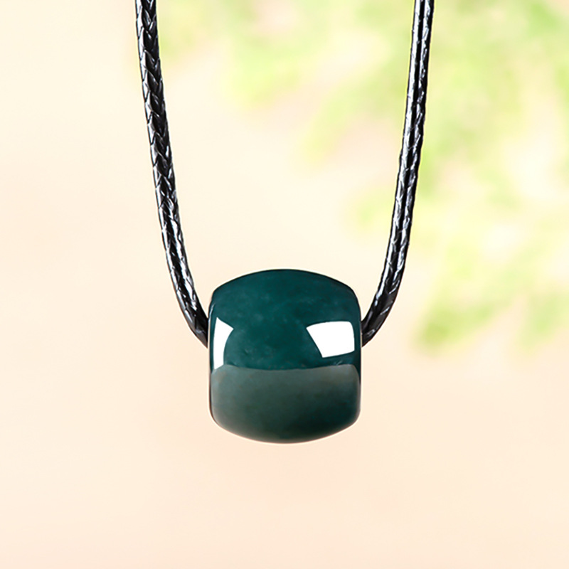 จี้สร้อยคอหยกพม่าแท้สีน้ำเงินเ - Necklaces บทวิจารณ์และราคา