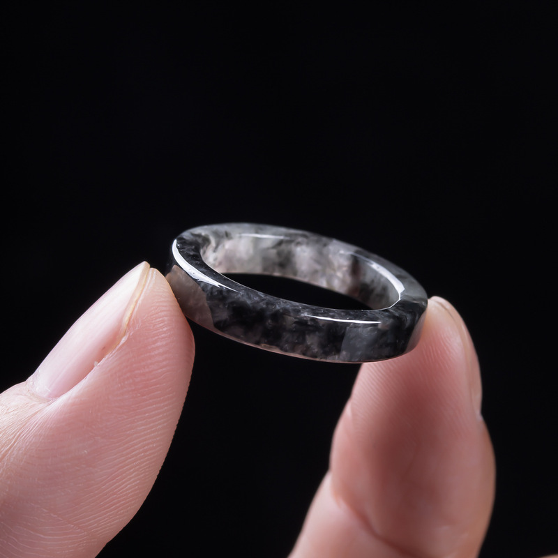 หยกพม่าเกรด A แท้, แหวนหยกดำชน - Rings บทวิจารณ์และราคา